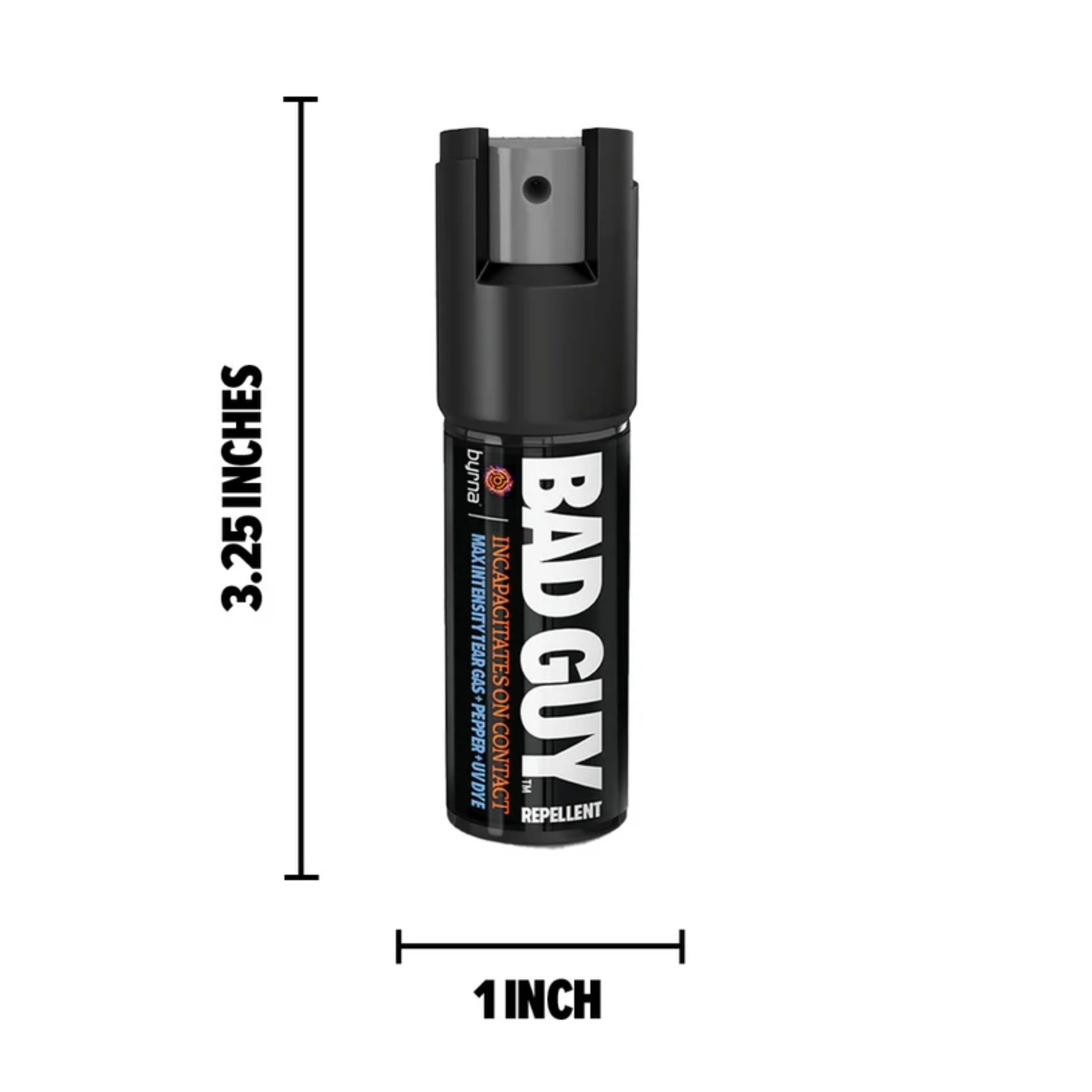 Byrna Bad Guy Repellent Pepper Spray (BGR MAX) - OC + CS Tear Gas