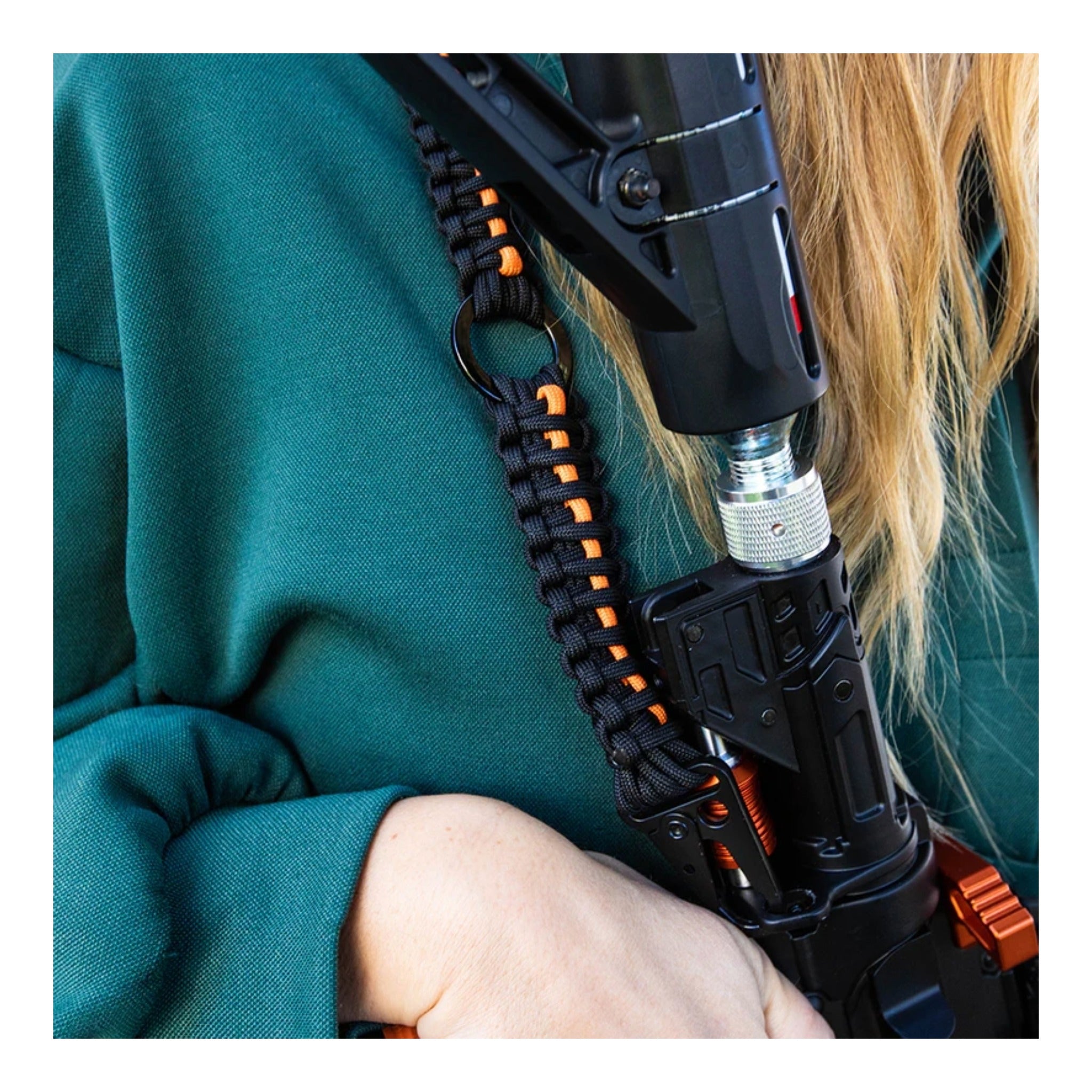 Byrna Rifle Sling + Mount - 2-Point/1-Point Paracord for TCR & Mission 4