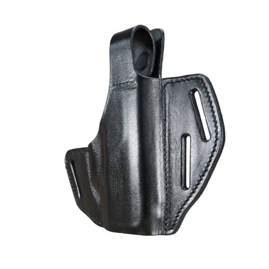Premium 3-Slot Leather OWB Holster for Byrna CL - Right Hand Thumb Break | Full-Grain Cowhide