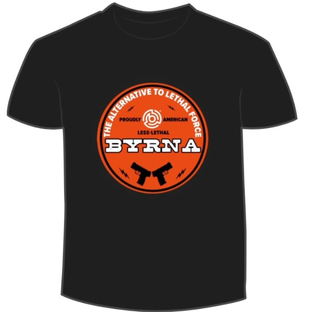 Byrna Less Lethal Proudly American T-Shirt By Nakestores 2 - NAKESTORES