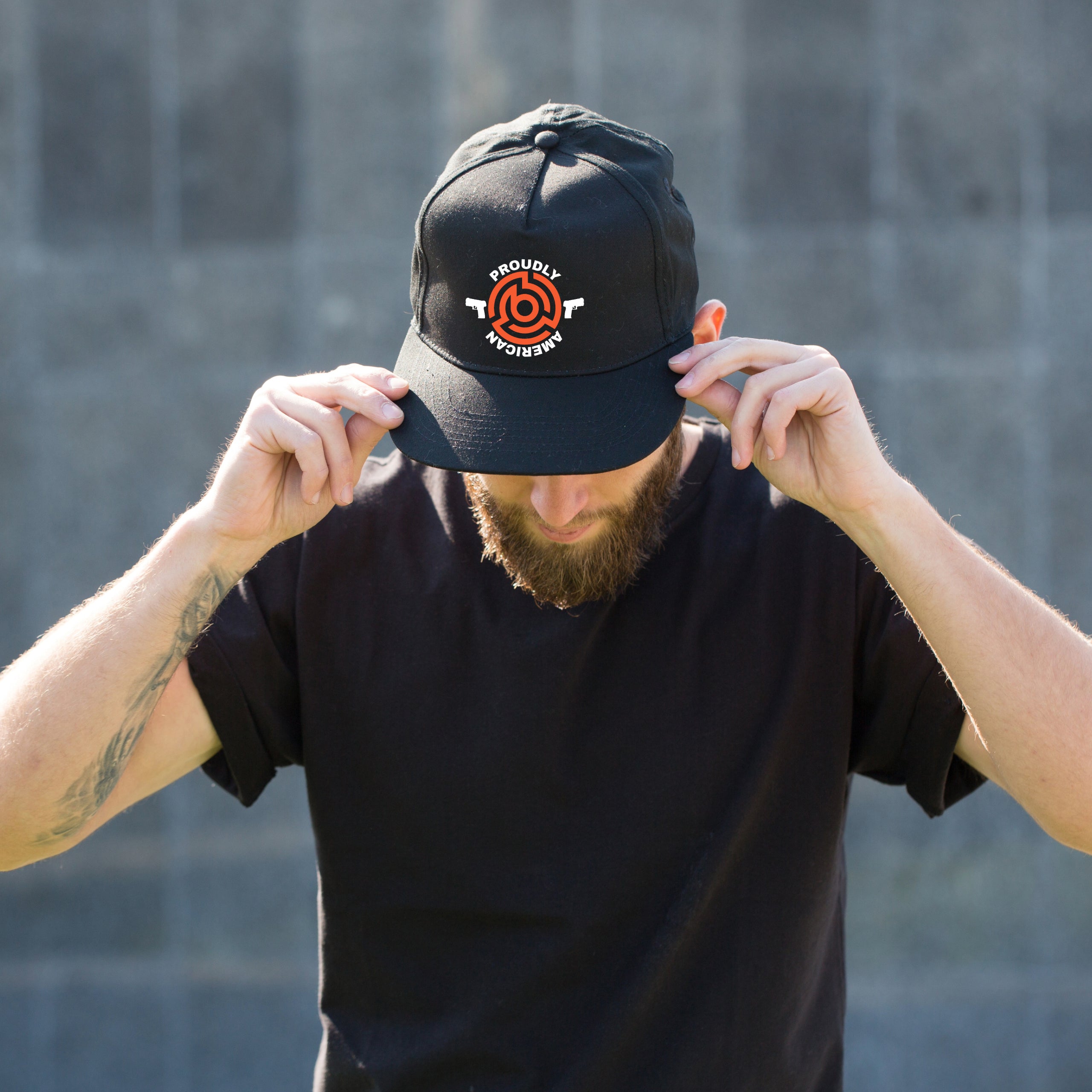 Byrna Less Lethal Proudly American Hat Flat Embroidery By Nakestores - NAKESTORES