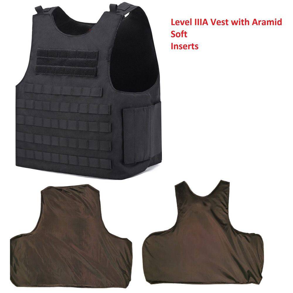 Level IIIA Molle Armor Vest Bulletproof Ballistic Large/X-Large - NAKESTORES