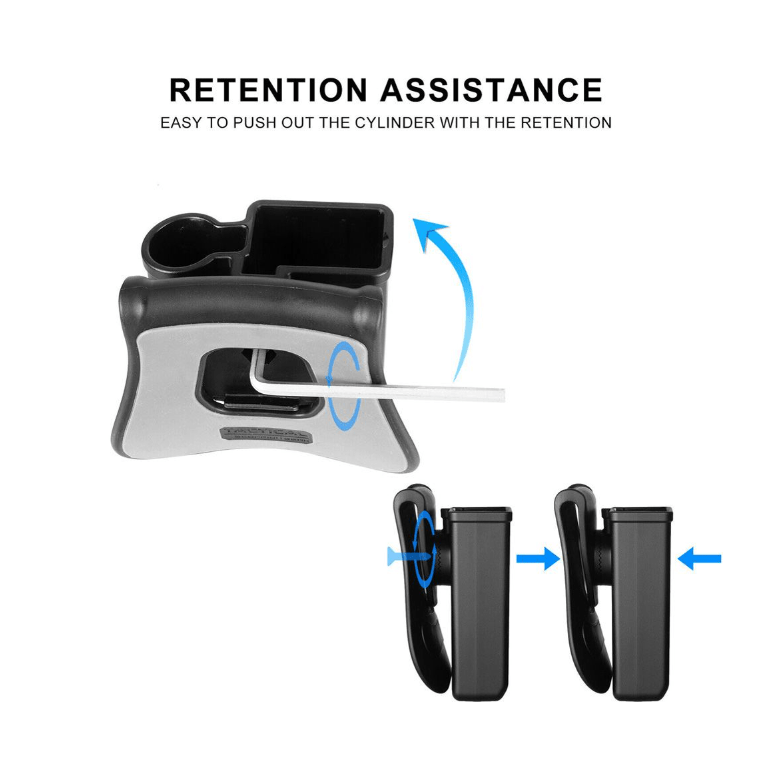 Magazine and Cylinder Pouch Carrier: Fits All Byrna Launchers - NAKESTORES