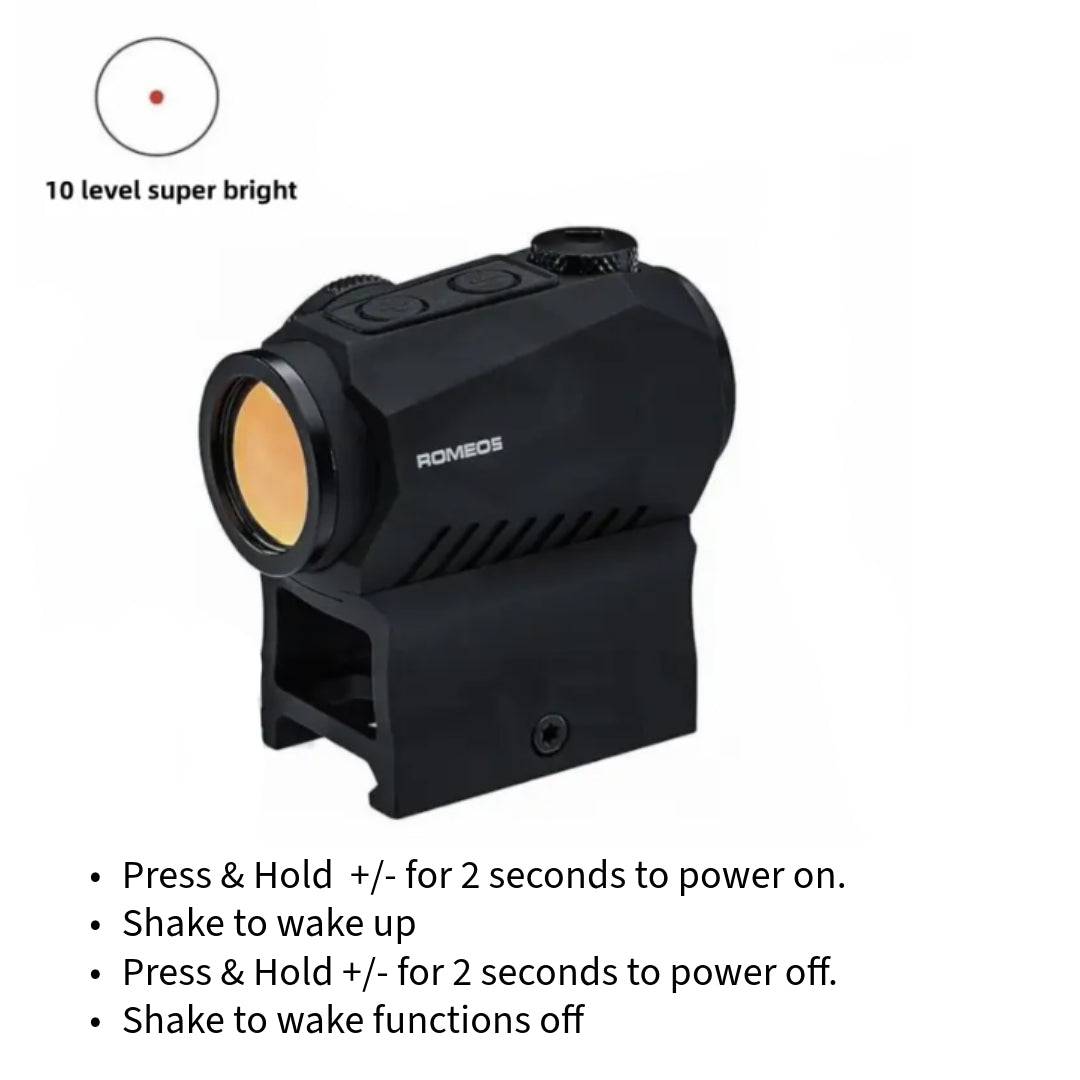 ROMEO5 1X20mm Tactical Shooting Durable Waterproof Fogproof Illuminated 2 MOA Red Dot Reticle Launcher Sight | Picatinny Mount Included - NAKESTORES
