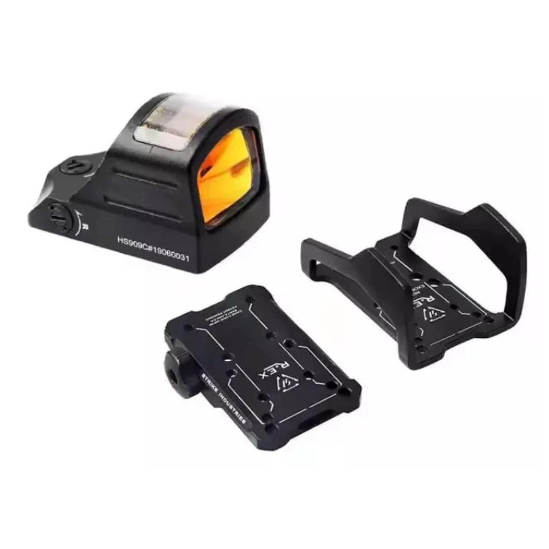 Solar-Powered X2 Open Reflex Optical Sight with 8 MOA Red Dot for Byrna TCR or Mission 4 - NAKESTORES