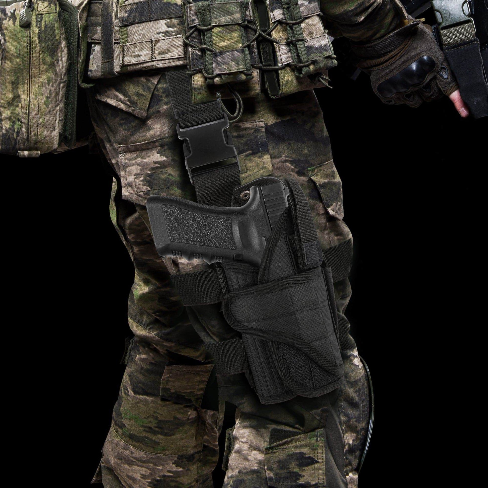 Tactical Drop Leg Thigh Holster - Fit Any Byrna Pistol Launcher - NAKESTORES