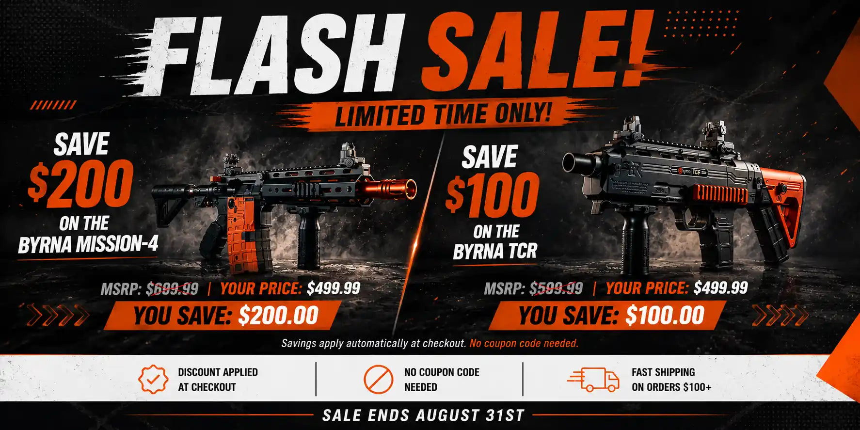 Flash Sale: Save $200 on Mission-4 & $100 on TCR