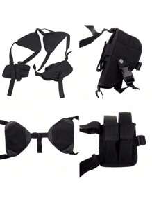 Vertical shoulder holster Fits Byrna SD & LE  and 2 Byrna Magazines - NAKESTORES