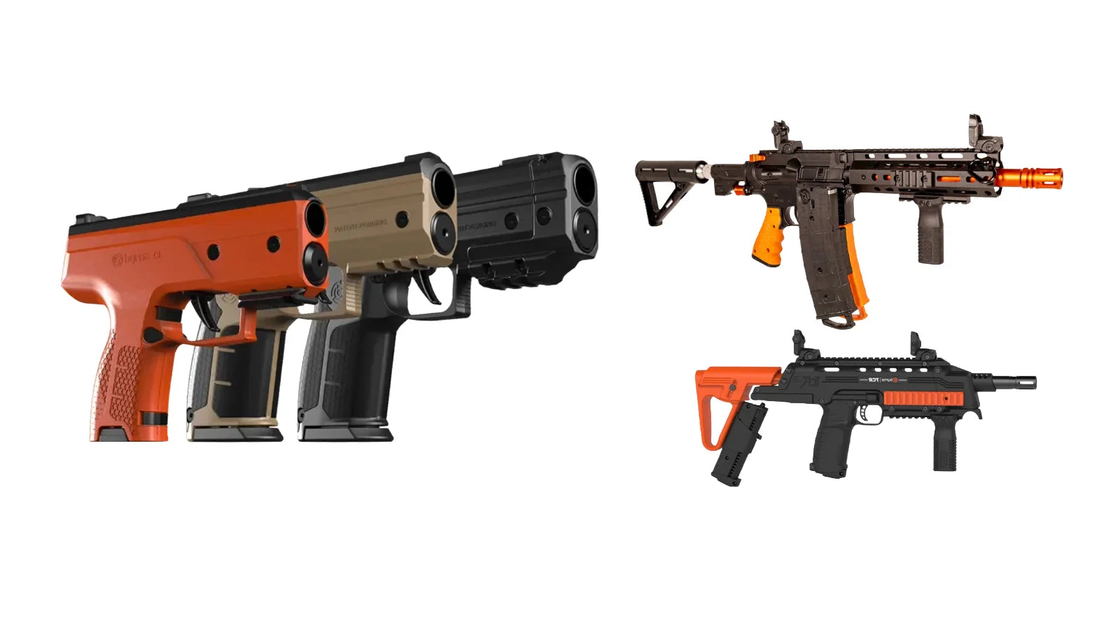Byrna launchers – Byrna SD, Byrna LE and Byrna CL pistols, plus Mission 4 and TCR rifles – legal non-lethal self defense launchers by Ungunn Santa Clarita