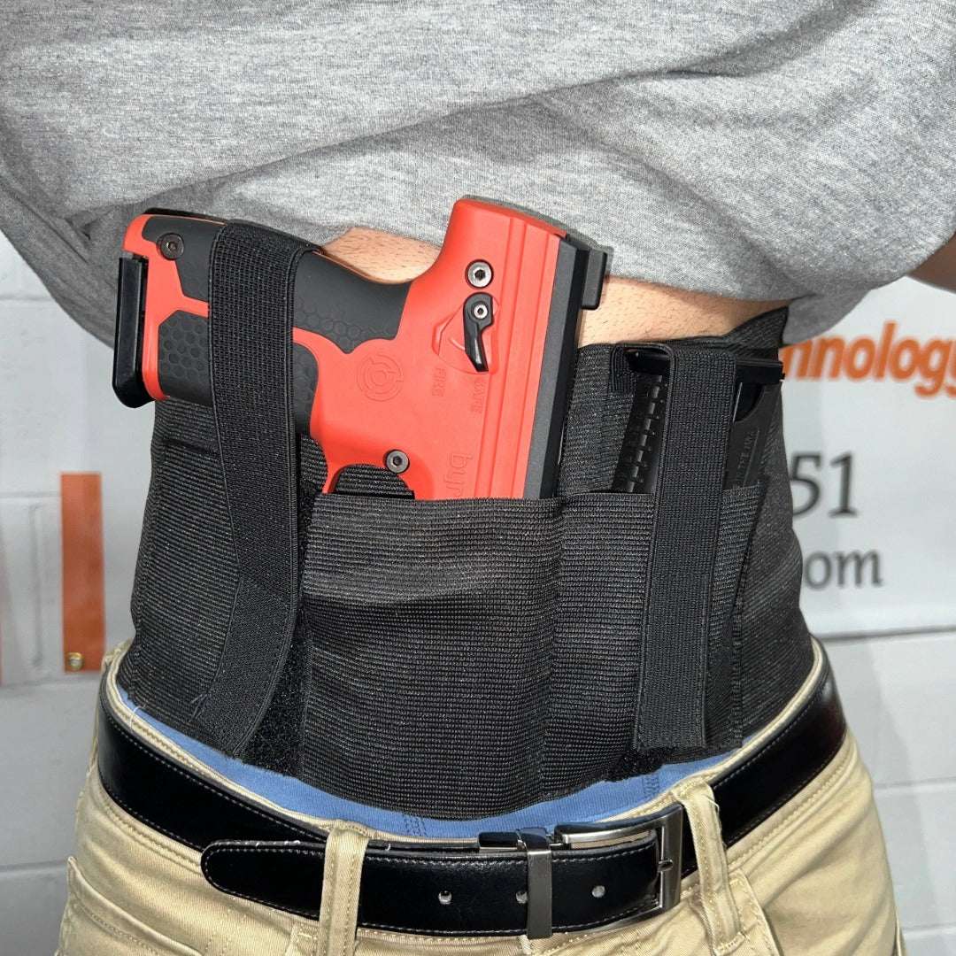 Belly Belt Holster for Byrna SD and LE Launchers - Right & Left Hand Use - NAKESTORES