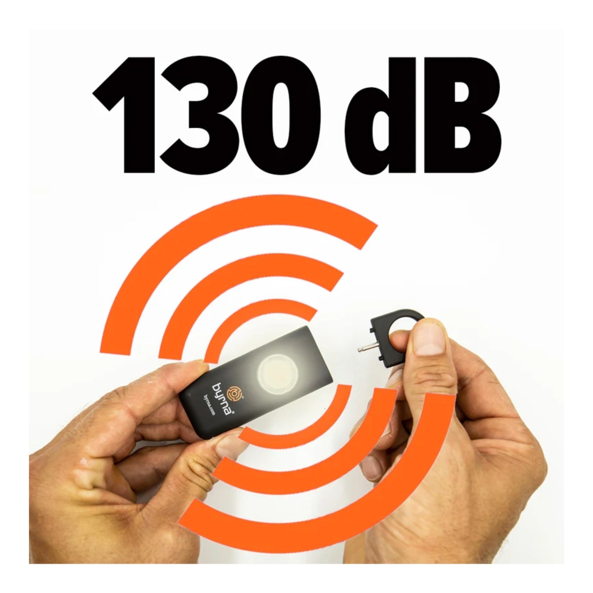 Byrna Banshee Personal Safety Alarm - 130dB Loud Emergency Keychain