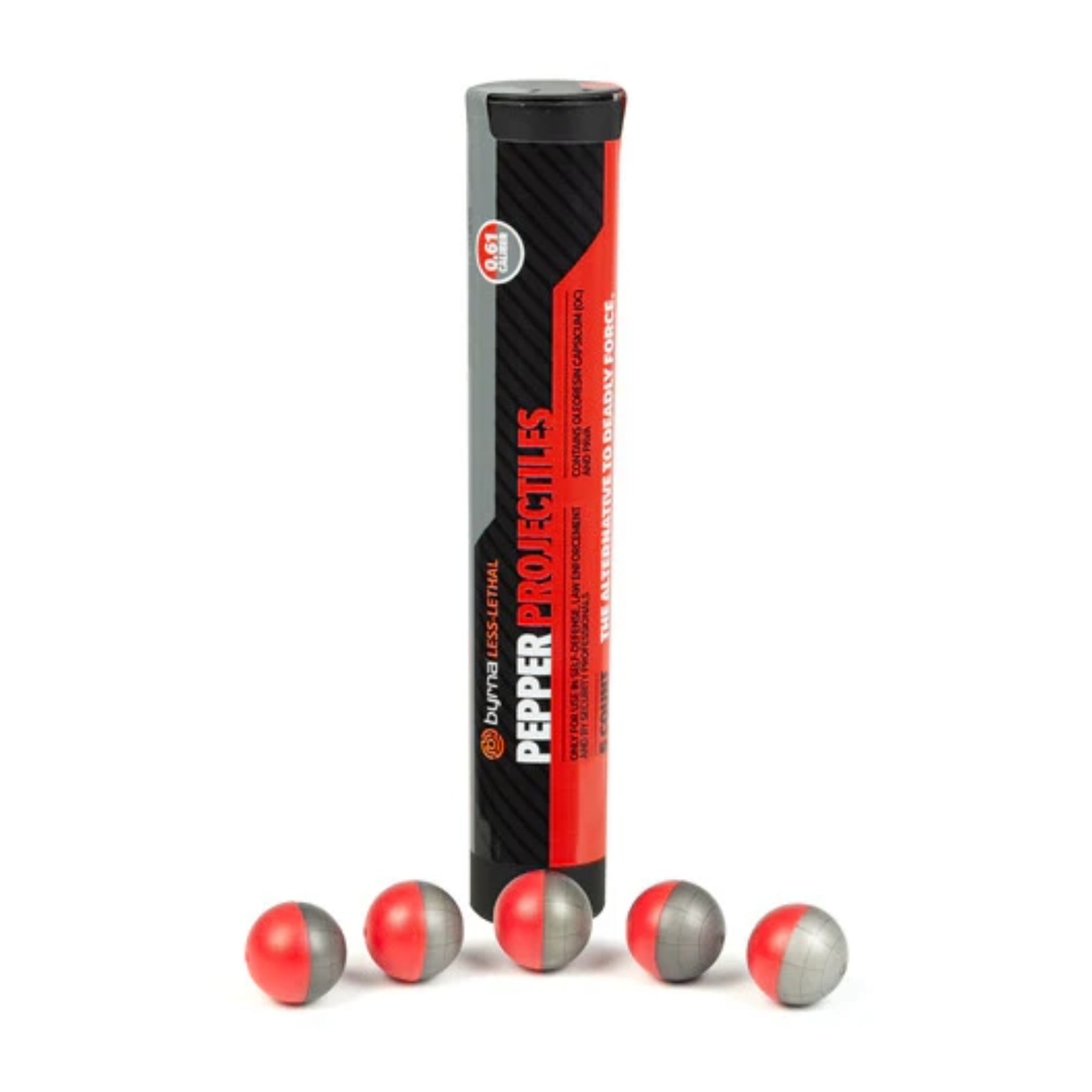 Byrna Pepper Projectiles .61 Cal - 5 Count | CL Maximum Stopping Power