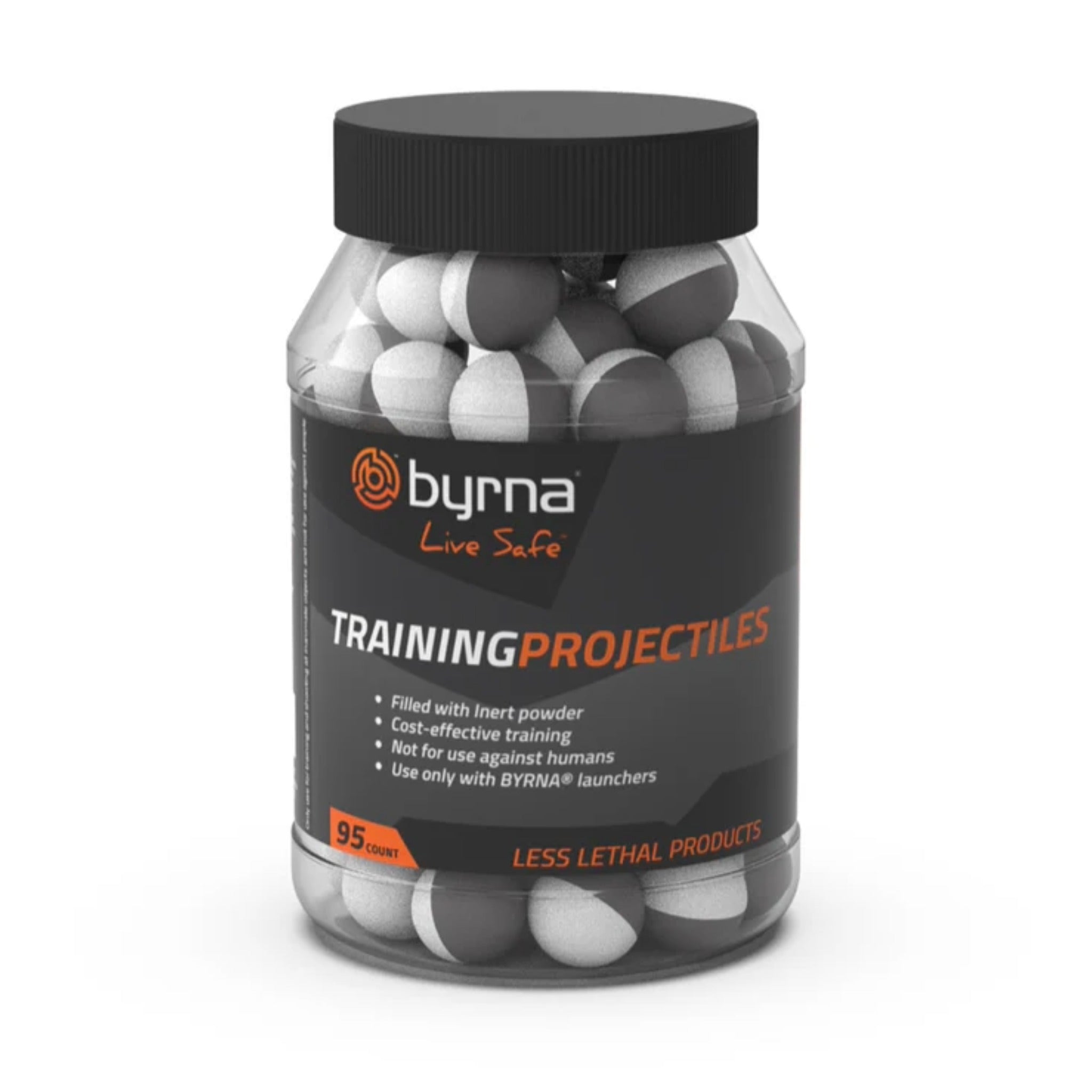 Byrna Pro Training Projectiles .68 Cal - 95 Count | LE Training Rounds