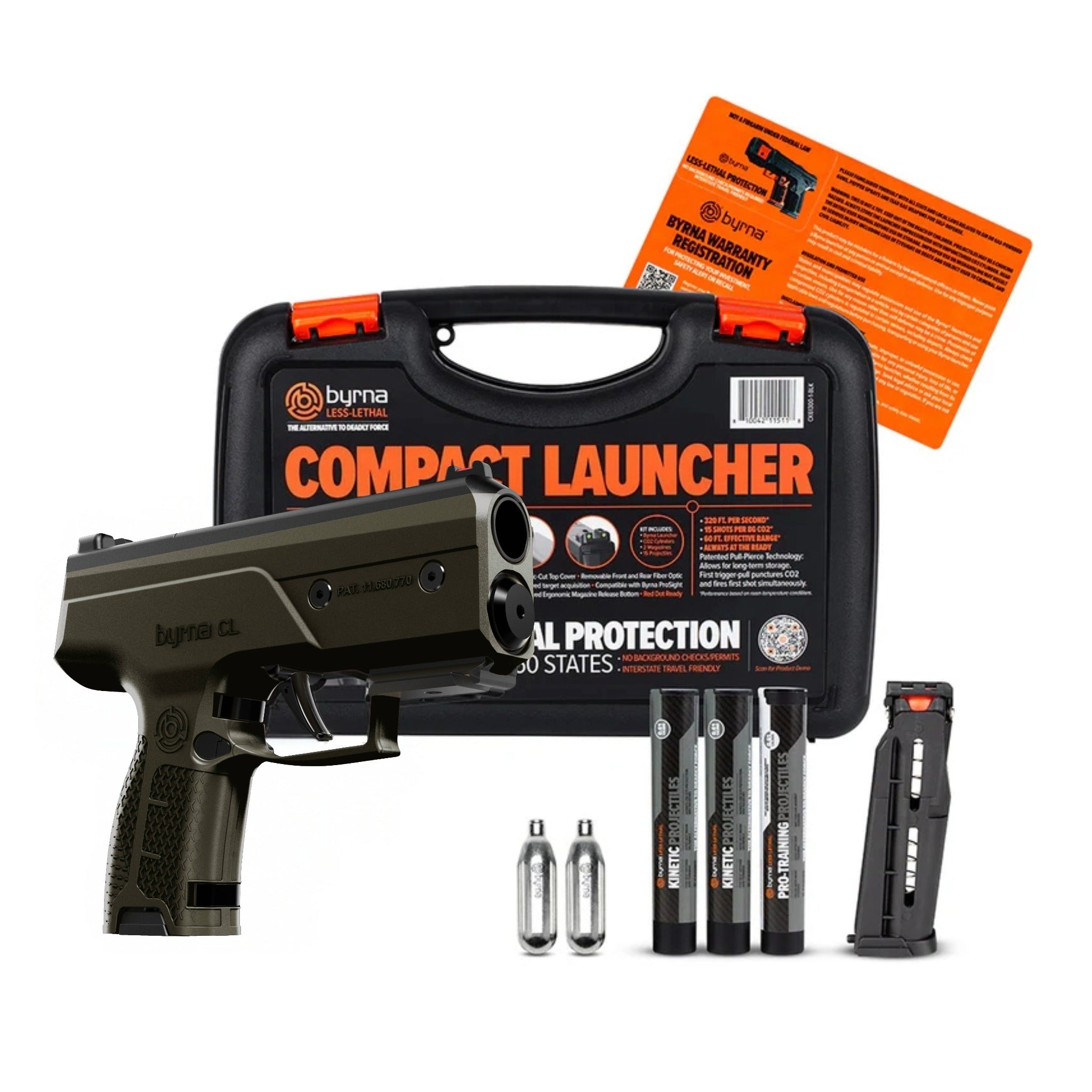 Byrna CL Launcher - 400 FPS Compact Self-Defense Launcher