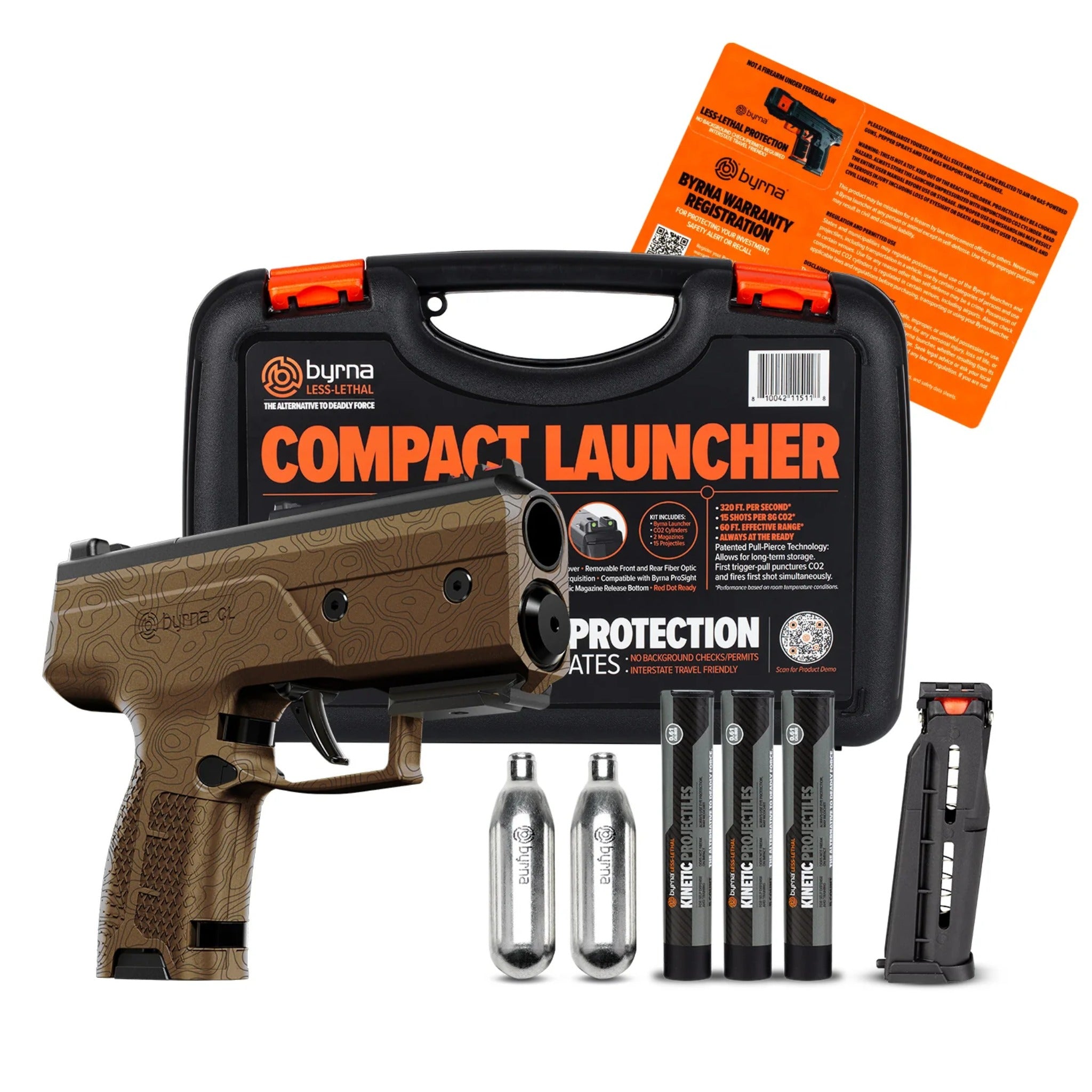 Byrna CL Launcher - 400 FPS Compact Self-Defense Launcher