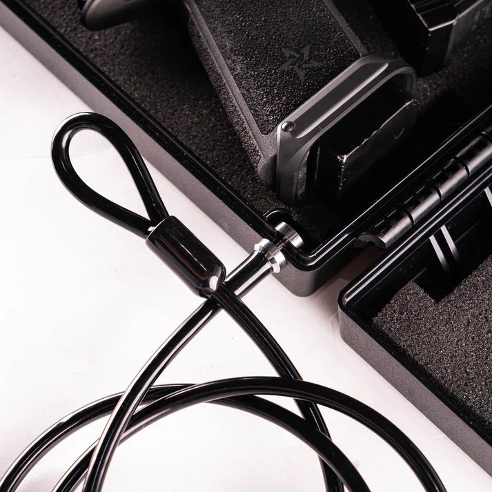 StopBox Security Cable 4ft - Steel Cable Lock for Gun Safes | 1500 lbs Rated - Ungunn