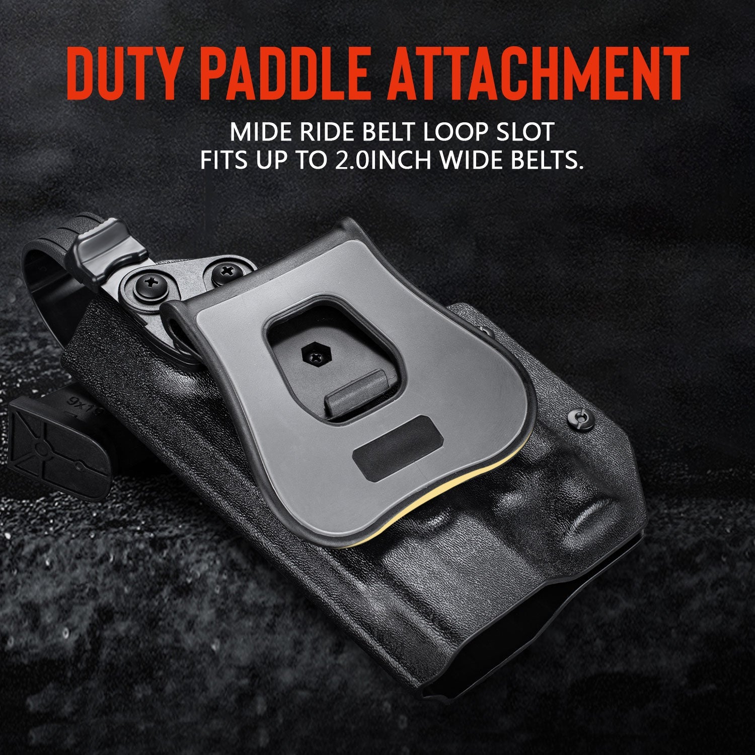 Level 3 RH Custom Holster For Byrna LE or SDXL Launcher compatible with Divalite laser light combo - NAKESTORES