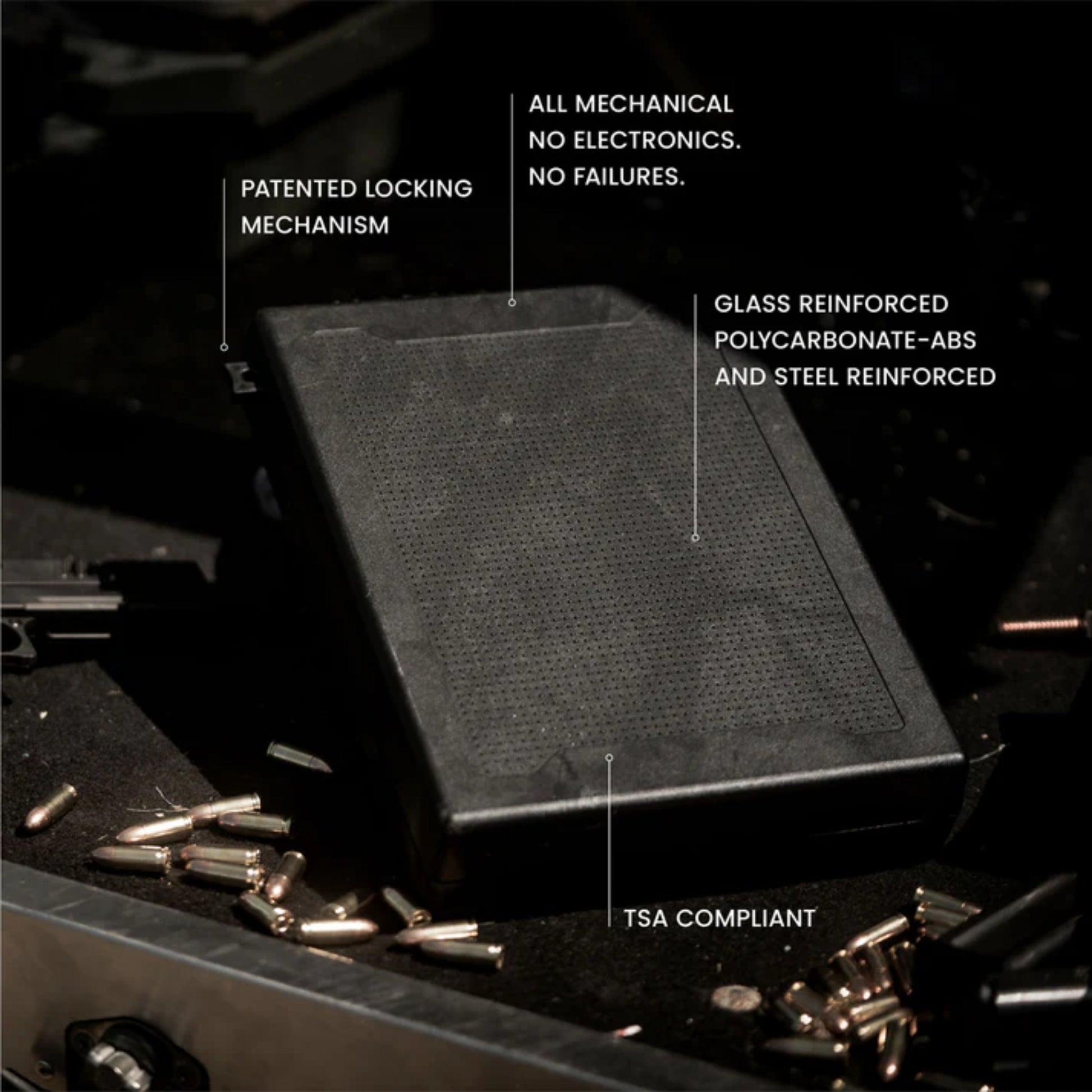 StopBox Pro Mechanical Gun Safe - Quick Access | No Batteries | Made in USA - Ungunn