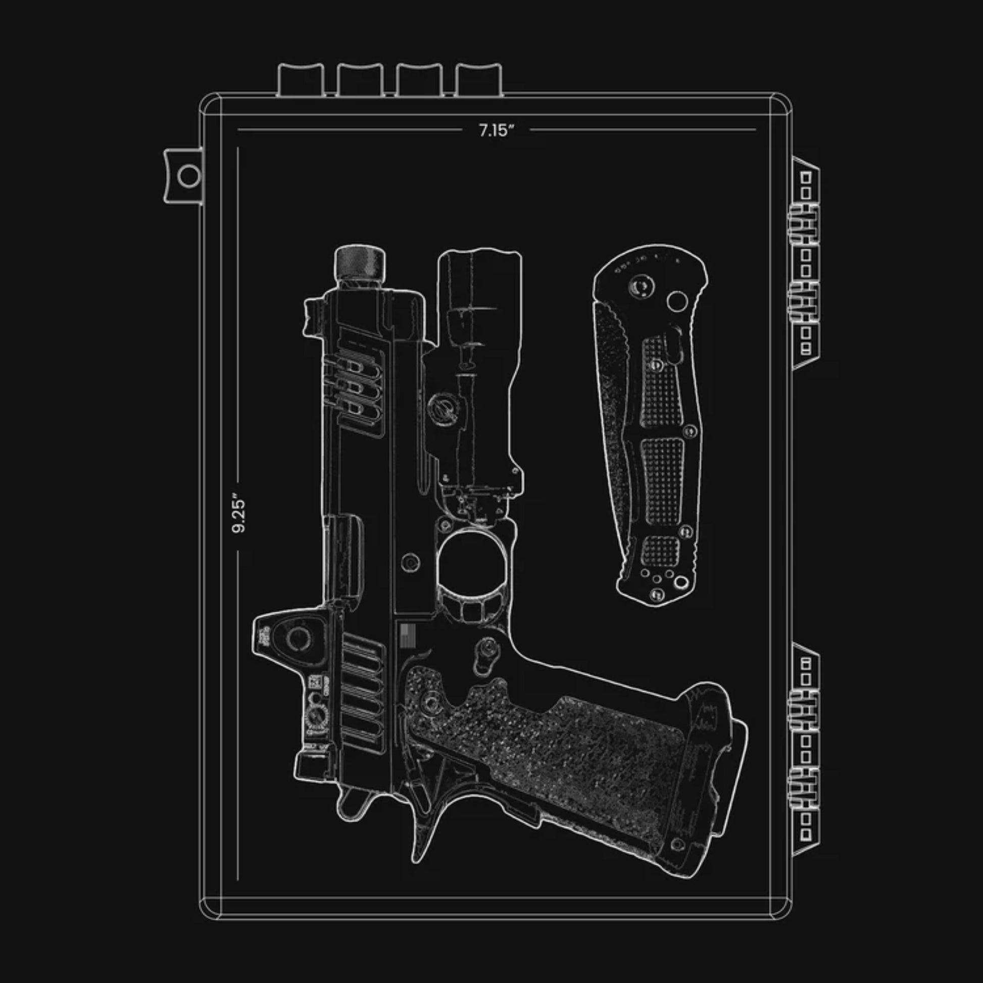 StopBox Pro Mechanical Gun Safe - Quick Access | No Batteries | Made in USA - Ungunn