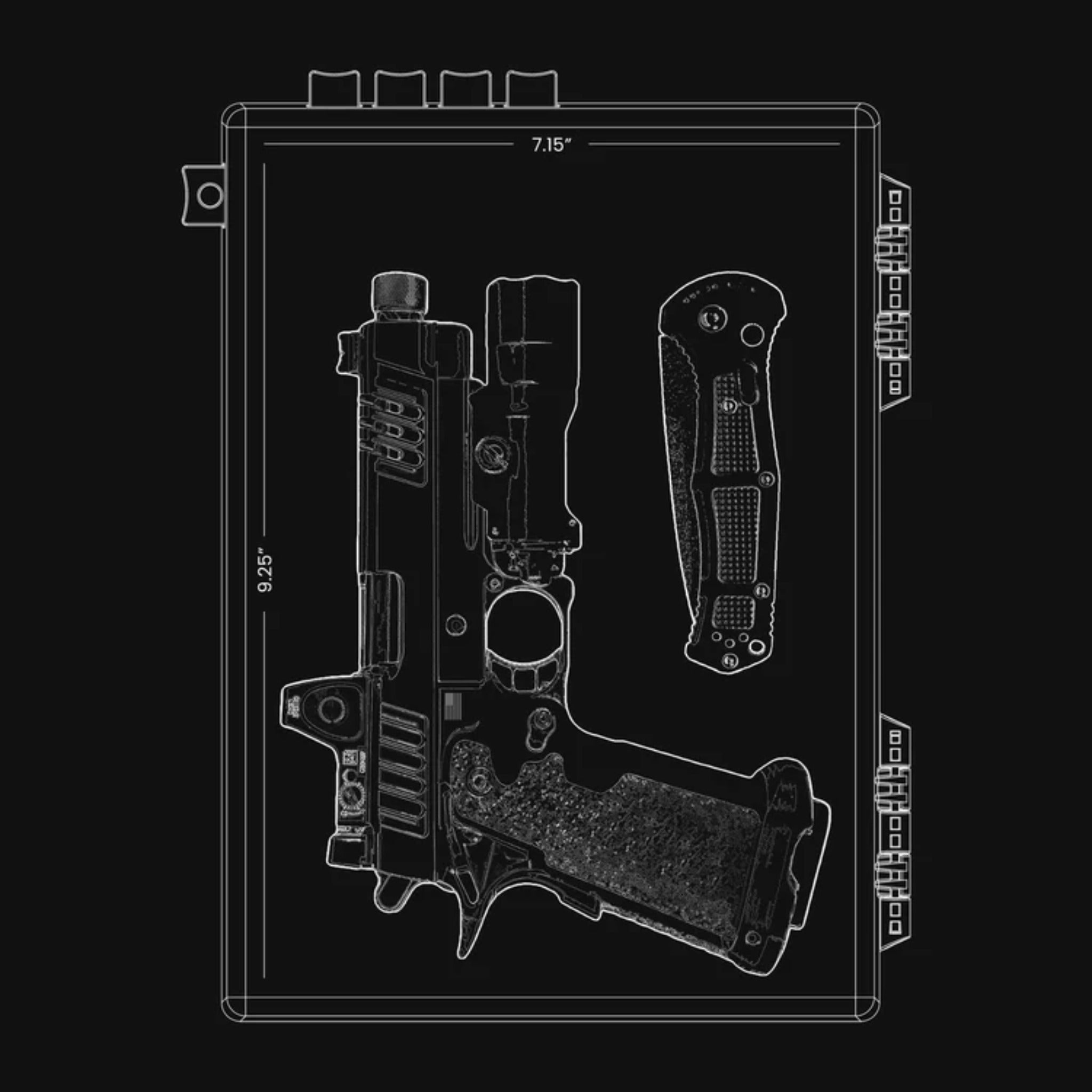 StopBox Pro Mechanical Gun Safe - Quick Access | No Batteries | Made in USA - Ungunn