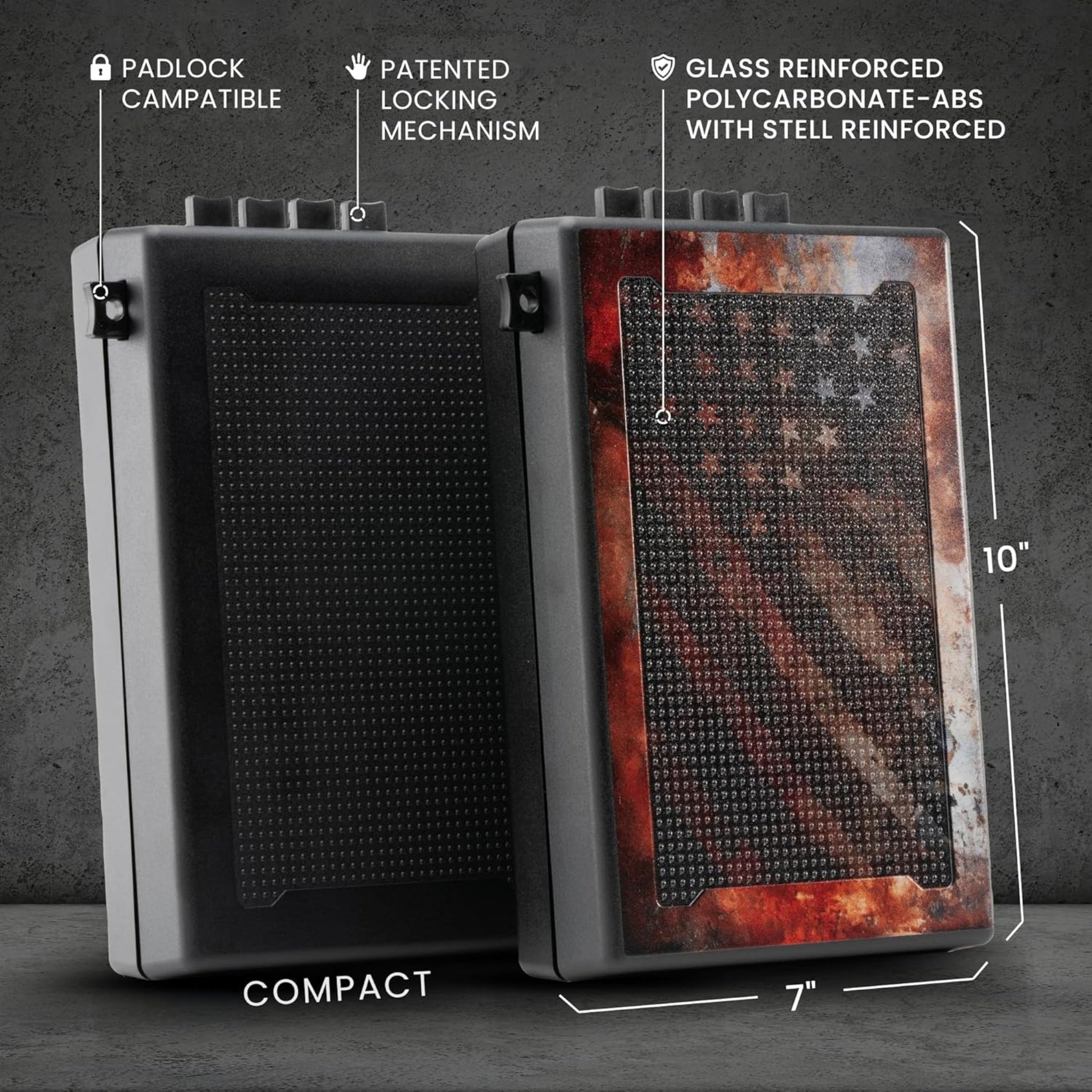 StopBox Compact Mechanical Gun Safe - Portable Travel | No Batteries - Ungunn