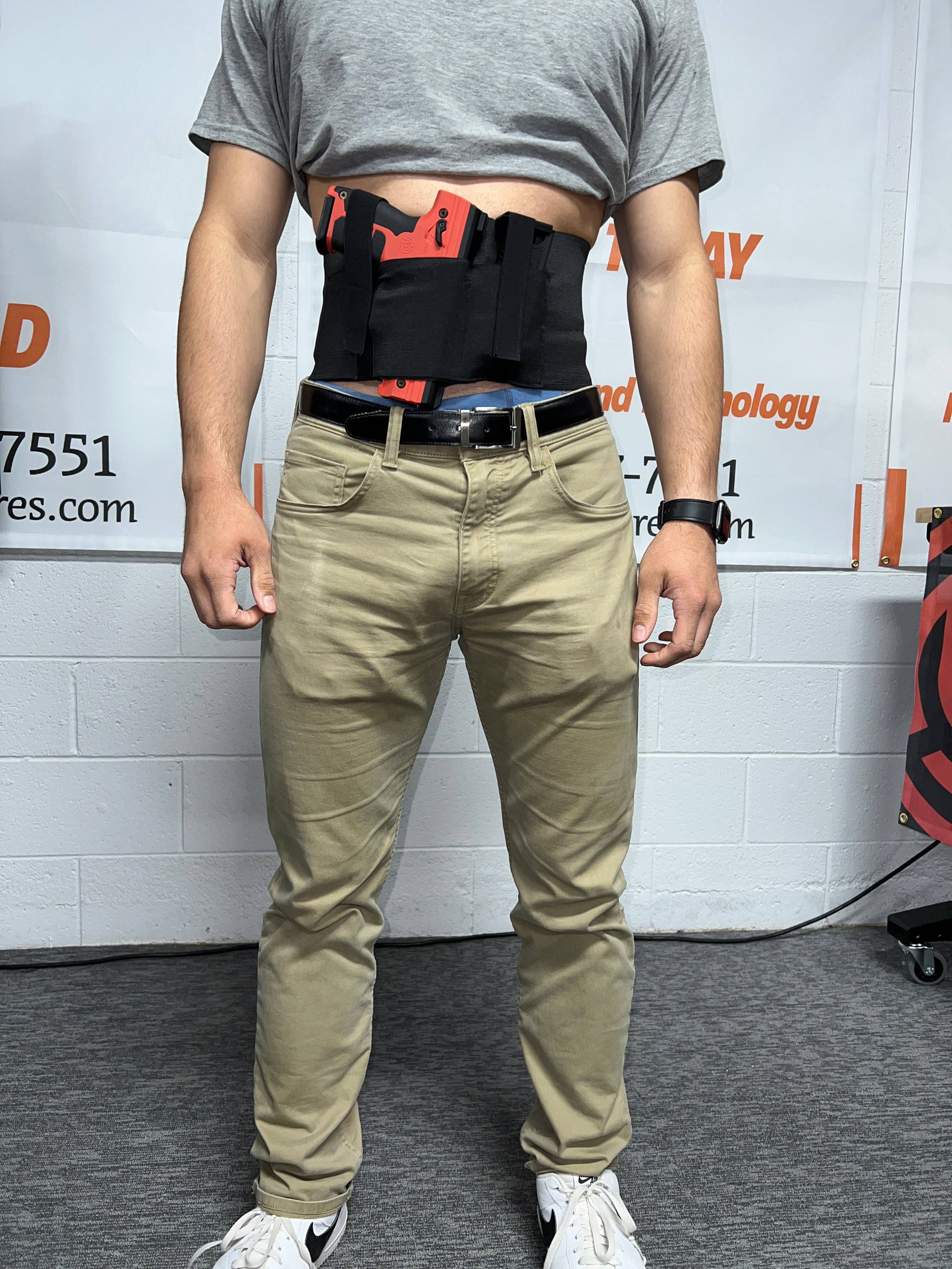 Belly Belt Holster for Byrna SD and LE Launchers - Right & Left Hand Use - NAKESTORES