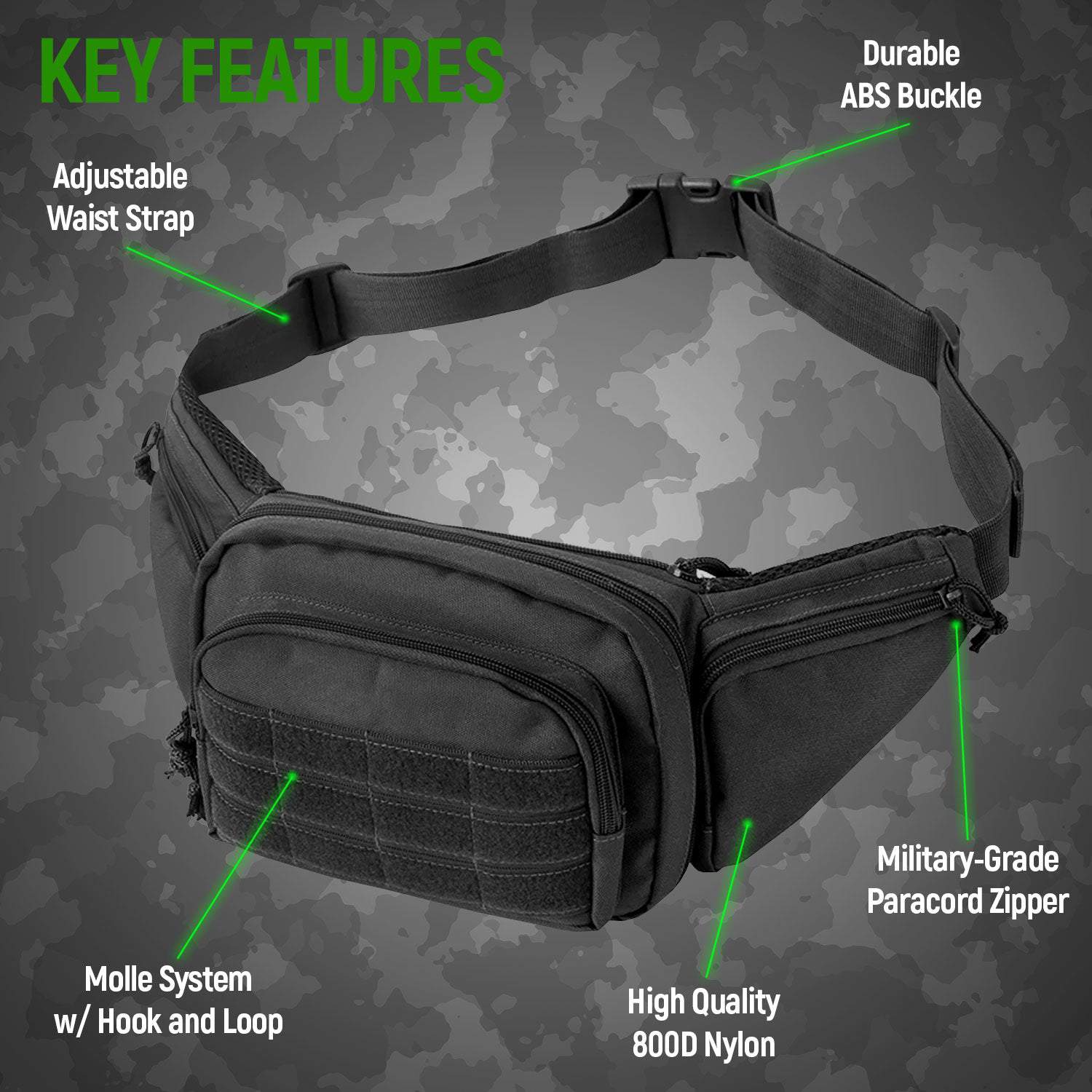 Concealed Carry Fanny Pack Bag For Byrna Launchers - NAKESTORES