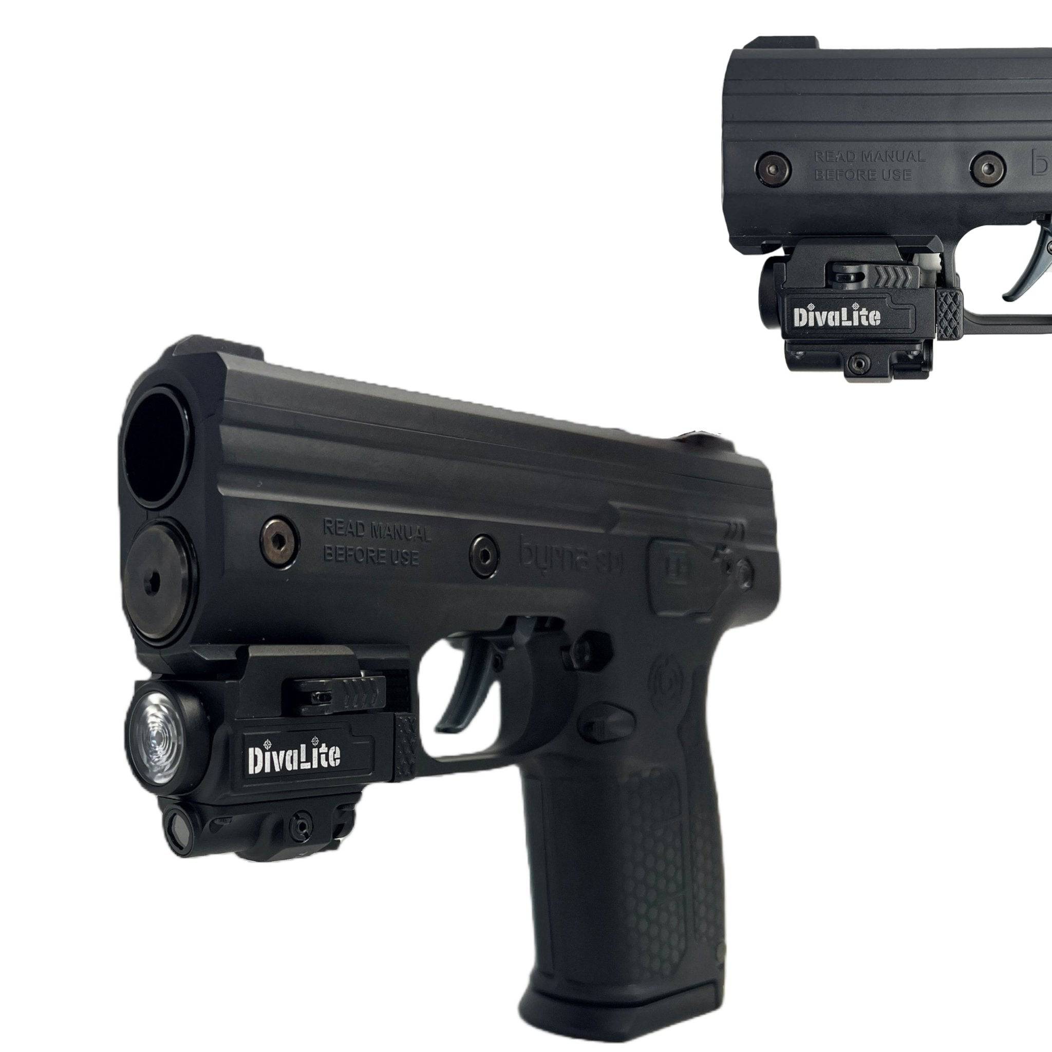 Divalite 800lm LED Tactical Flashlight & Green Laser Combo Fits All Byrna Launchers - NAKESTORES