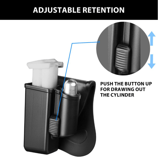 Magazine and Cylinder Pouch Carrier: Fits All Byrna Launchers - NAKESTORES