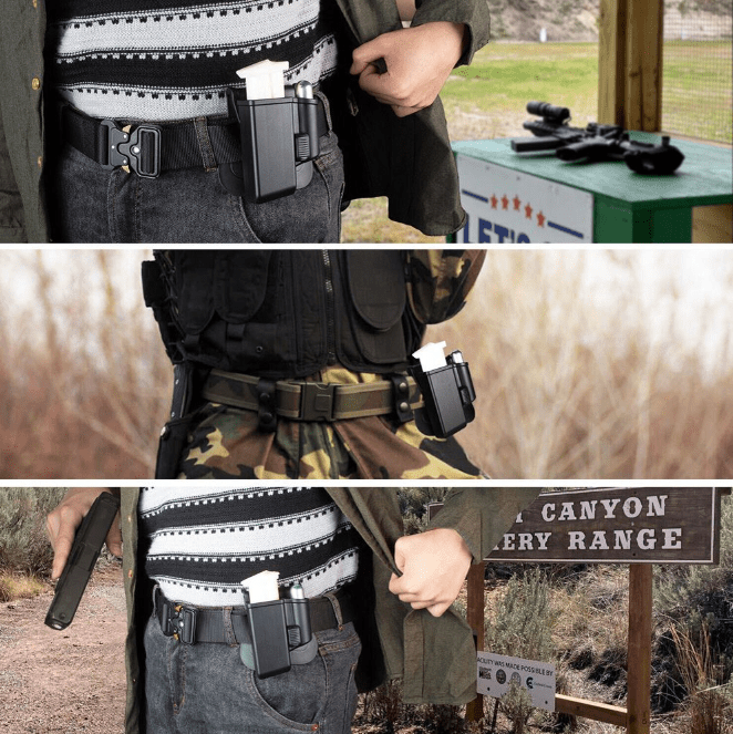 Magazine and Cylinder Pouch Carrier: Fits All Byrna Launchers - NAKESTORES