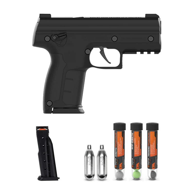 Nakestores SD Bundle Black | Includes Byrna SD Universal Kit + 100 Count Kinetic Projectiles + 10-count 8grams CO2 + SD Level 2 Holster - NAKESTORES