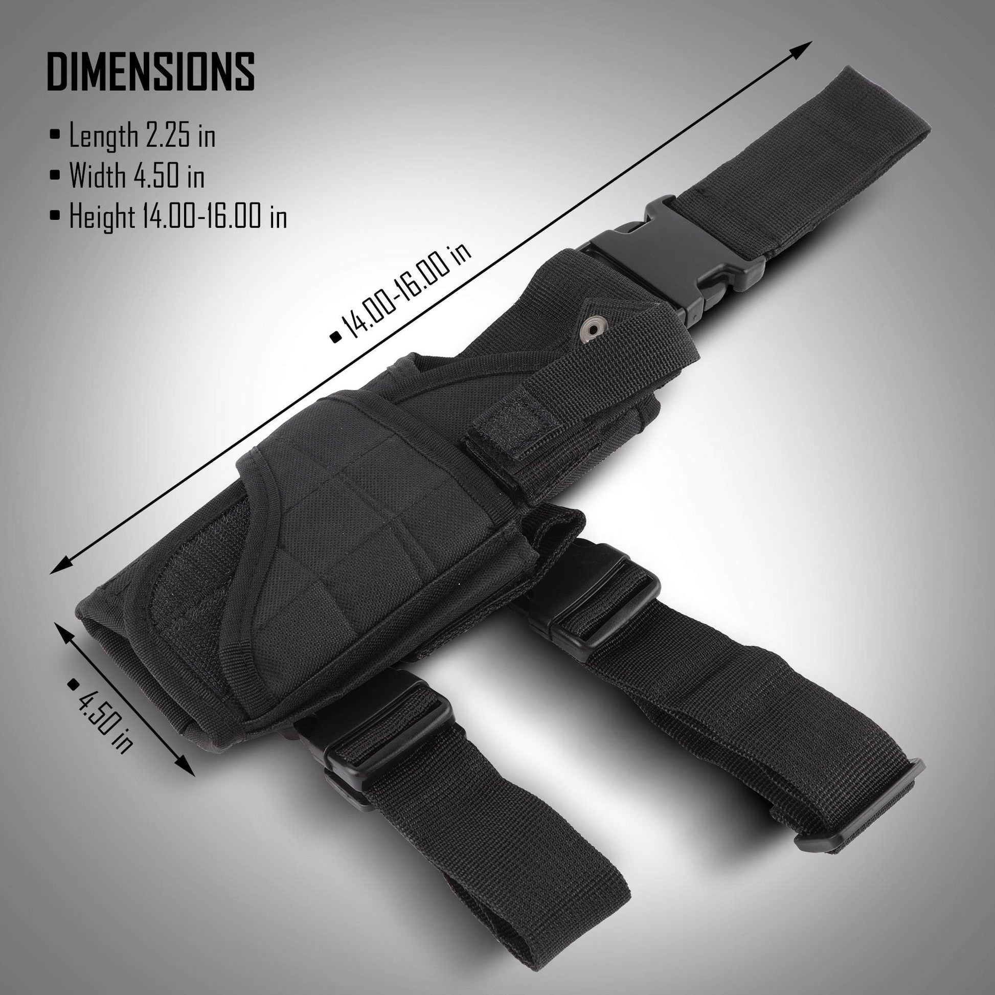 Tactical Drop Leg Thigh Holster - Fit Any Byrna Pistol Launcher - NAKESTORES