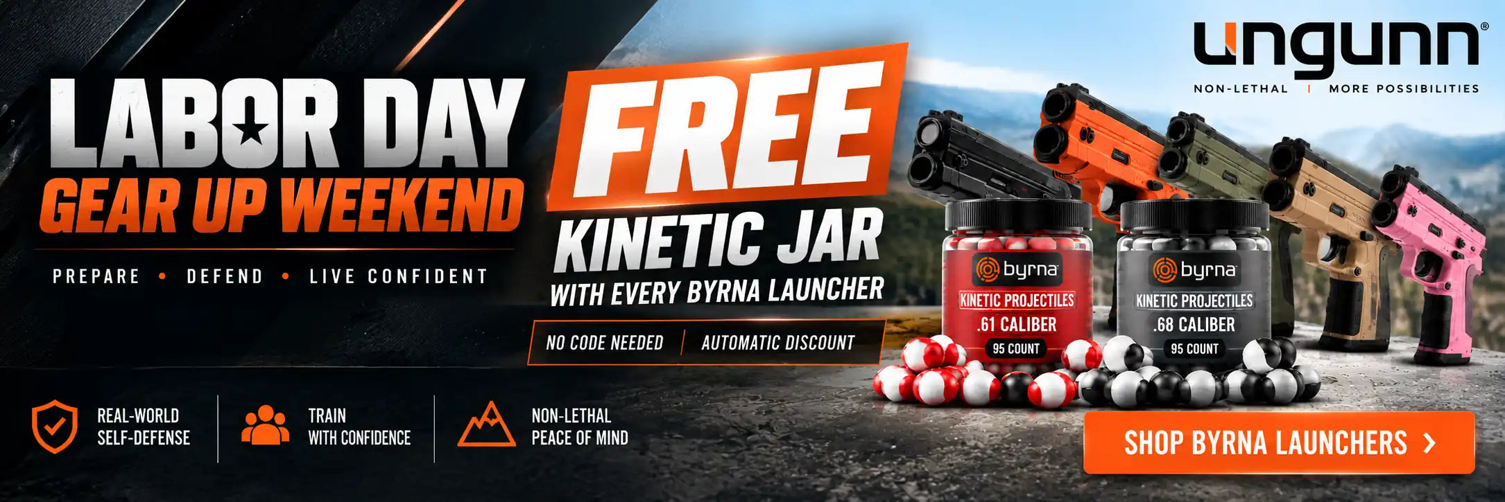 Free Kinetic Jar With Every Byrna Launcher